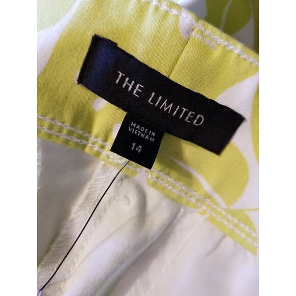 The Limited Women's Lime Green Size 14 Oversized Floral Summer Tailored Short - Picture 10 of 10
